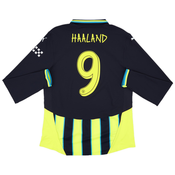 2024-25 Manchester City Authentic Away L/S Shirt Haaland #9