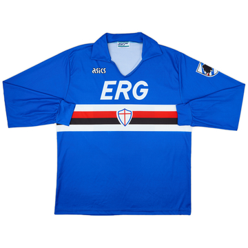 1991-92 Sampdoria Home L/S Shirt - 6/10 - (XL)