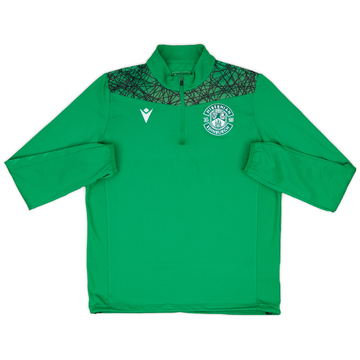 2017-18 Hibernian Macron 1/4 Zip Training Top - 7/10 - (S)