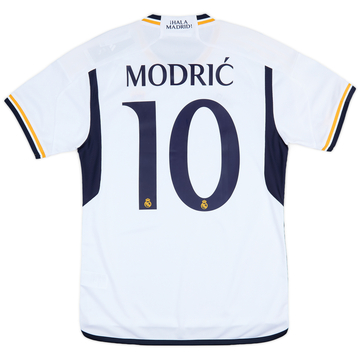 2023-24 Real Madrid Home CL Shirt Modric #10 (M)