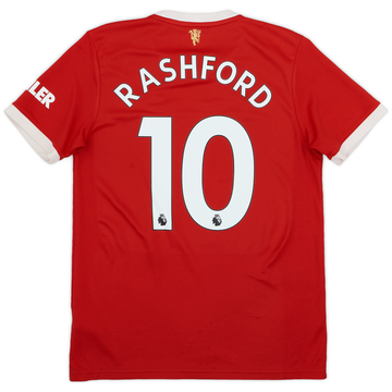 2021-22 Manchester United Home Shirt Rashford #10 - 5/10 - (M)