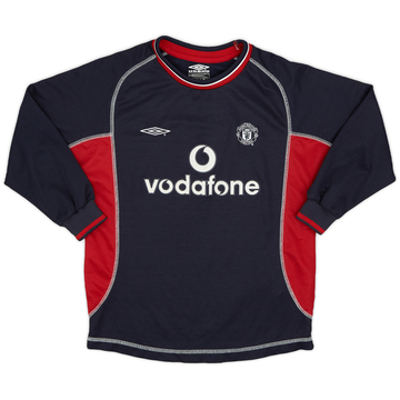 2000-01 Manchester United Third L/S Shirt - 9/10 - (M.Boys)
