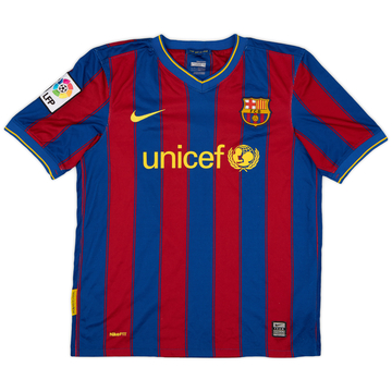 2009-10 Barcelona Home Shirt - 8/10 - (L.Boys)