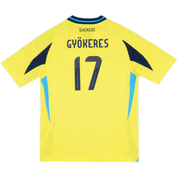 2024-25 Sweden Home Shirt Gyokeres #17 (KIDS) 