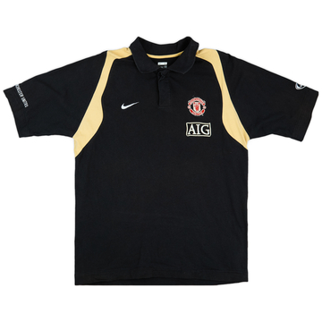 2007-08 Manchester United Nike Polo Shirt - 9/10 - (L)