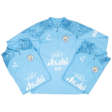 2023-24 Manchester City Player Issue 1/4 Zip Training Top - As New