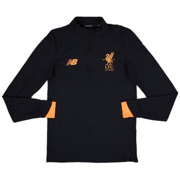 2017-18 Liverpool New Balance 1/4 Zip Drill Top - 9/10 - (S)