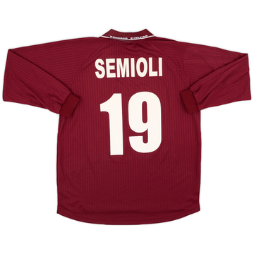 2000-01 Torino Match Issue Home L/S Shirt Semioli #19