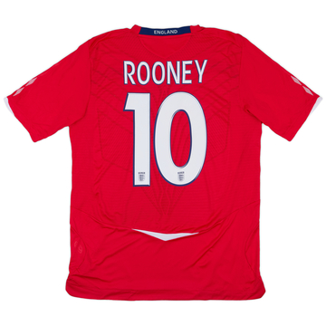 2008-10 England Away Shirt Rooney #9 - 7/10 - (L)