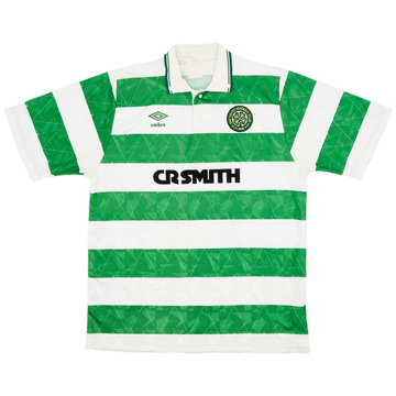 1989-91 Celtic Home Shirt - 8/10 - (XL)