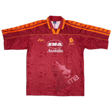 1995-96 Roma Home Shirt - 8/10 - (XL)