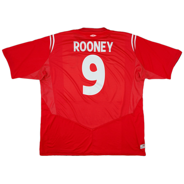 2004-06 England Away Shirt Rooney #9 - 9/10 - (XXL)
