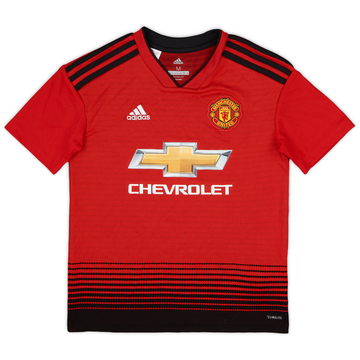 2018-19 Manchester United Home Shirt - 8/10 - (M.Boys)
