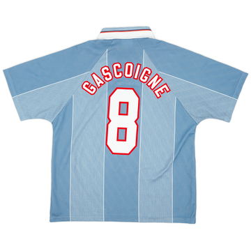 1996-97 England Away Shirt Gascoigne #8 - 8/10 - (XL)