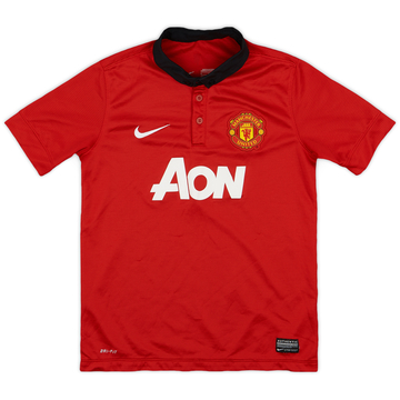 2013-14 Manchester United Home Shirt - 8/10 - (M.Boys)