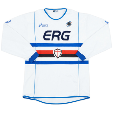 2002-03 Sampdoria Away L/S Shirt - 8/10 - (XL)