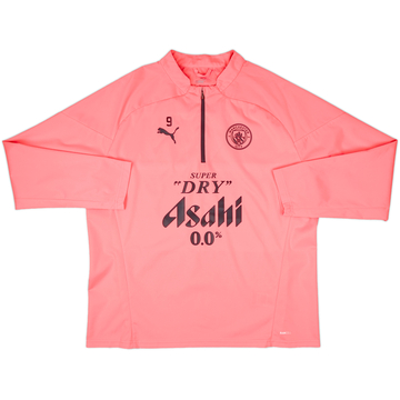 2023-24 Manchester City Player Issue 1/4 Zip Rain Top #9 (Haaland) - As New - (XL)