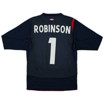 2005-06 England GK Shirt Robinson #1 - 8/10 - (XL.Boys)