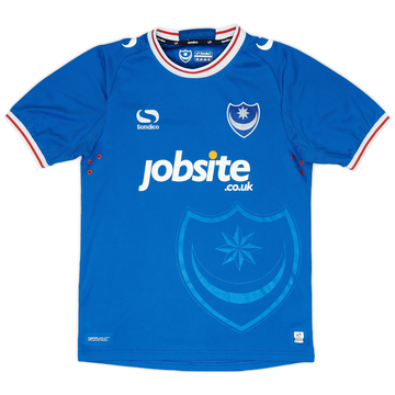 2017-18 Portsmouth Home Shirt - 8/10 - (S)