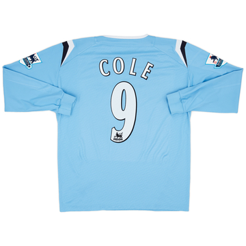2005-06 Manchester City Home L/S Shirt Cole #9 - 7/10 - (L)