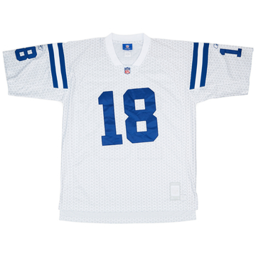 2007 Indianapolis Colts Manning #18 Reebok Premier Jersey - 9/10 - (L)