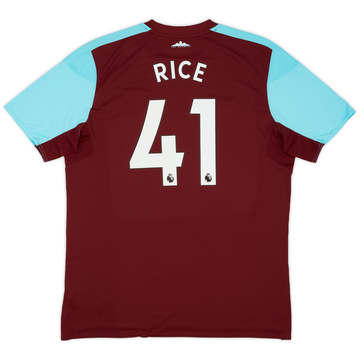 2017-18 West Ham Home Shirt Rice #41 (XXL)