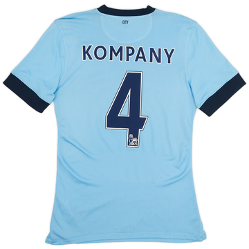 2014-15 Manchester City Authentic Home Shirt Kompany #4 - 8/10 - (S)