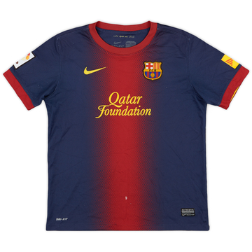 2012-13 Barcelona Home Shirt - 6/10 - (L.Boys)