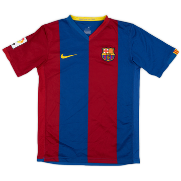 2006-07 Barcelona Home Shirt - 9/10 - (M.Boys)