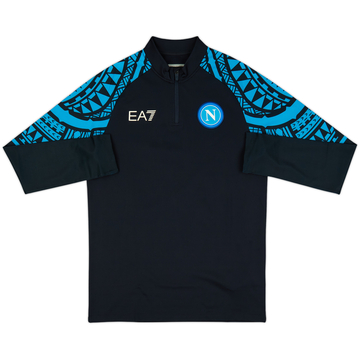 2023-24 Napoli EA7 1/4 Zip Training Top