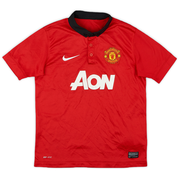 2013-14 Manchester United Home Shirt - 7/10 - (M.Boys)