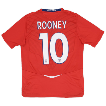 2008-10 England Away Shirt Rooney #10 - 8/10 - (L)