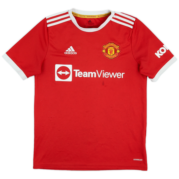 2021-22 Manchester United Home Shirt - 7/10 - (XL.Boys)