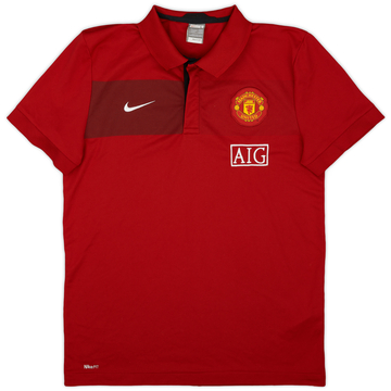 2009-10 Manchester United Nike Polo Shirt - 9/10 - (L)