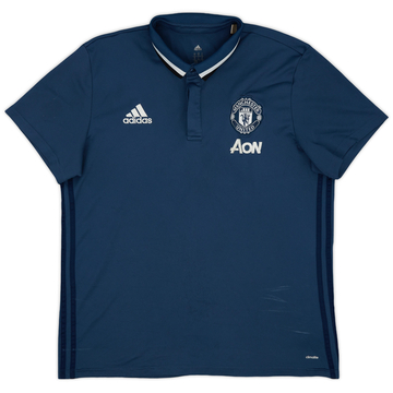 2016-17 Manchester United adidas Polo Shirt - 9/10 - (XL)