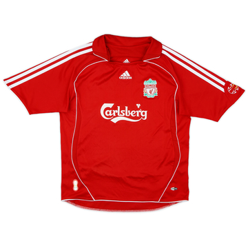 2006-08 Liverpool Home Shirt - 8/10 - (M.Boys)