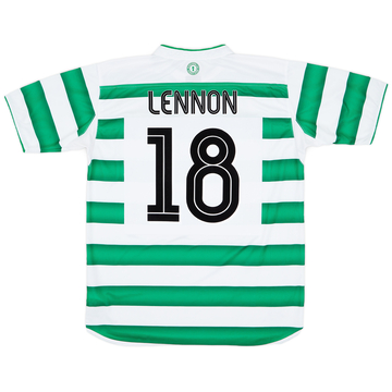 2003-04 Celtic Home Shirt Lennon #18 - 8/10 - (L)