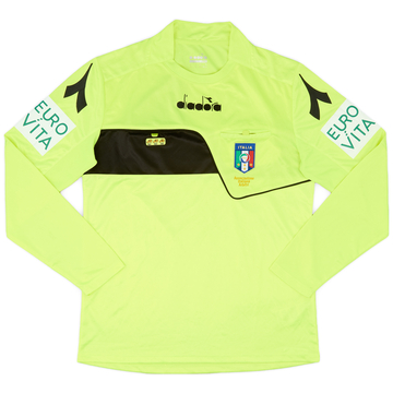 2018-19 Italy Diadora Referee L/S Shirt - 9/10 - (M)