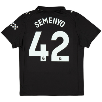 2025-26 Manchester City Away Shirt Semenyo #42