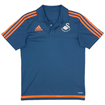 2016-17 Swansea adidas Polo Shirt - 9/10 - (S)