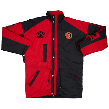 1995-97 Manchester United Umbro Padded Bench Coat - 8/10 - (M)