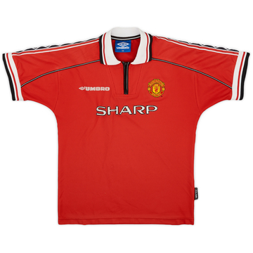1998-00 Manchester United Home Shirt - 7/10 - (M.Boys)