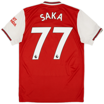 2019-20 Arsenal Home Shirt Saka #77 - 6/10 - (S)