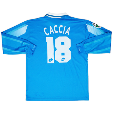 1996-97 Napoli Match Worn Home L/S Shirt Caccia #18