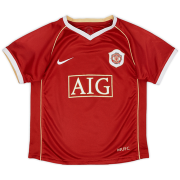 2006-07 Manchester United Home Shirt - 6/10 - (5-6 Years)