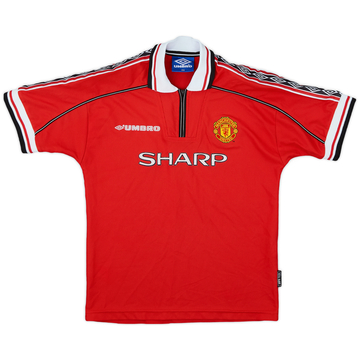 1998-00 Manchester United Home Shirt - 7/10 - (L.Boys)