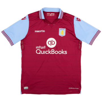 2015-16 Aston Villa Home Shirt - 9/10 - (XL.Boys)