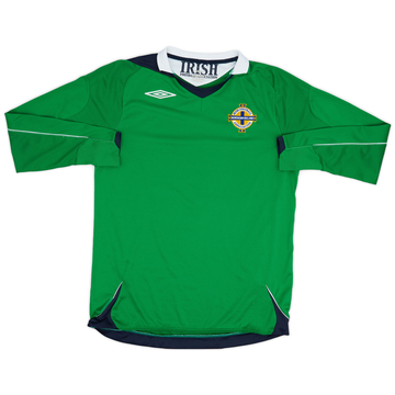 2006-08 Northern Ireland Home L/S Shirt - 8/10 - (M)