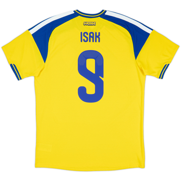 2026-27 Sweden Authentic Home Shirt Isak #9