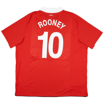 2010-11 Manchester United Home Shirt Rooney #10 (3XL)